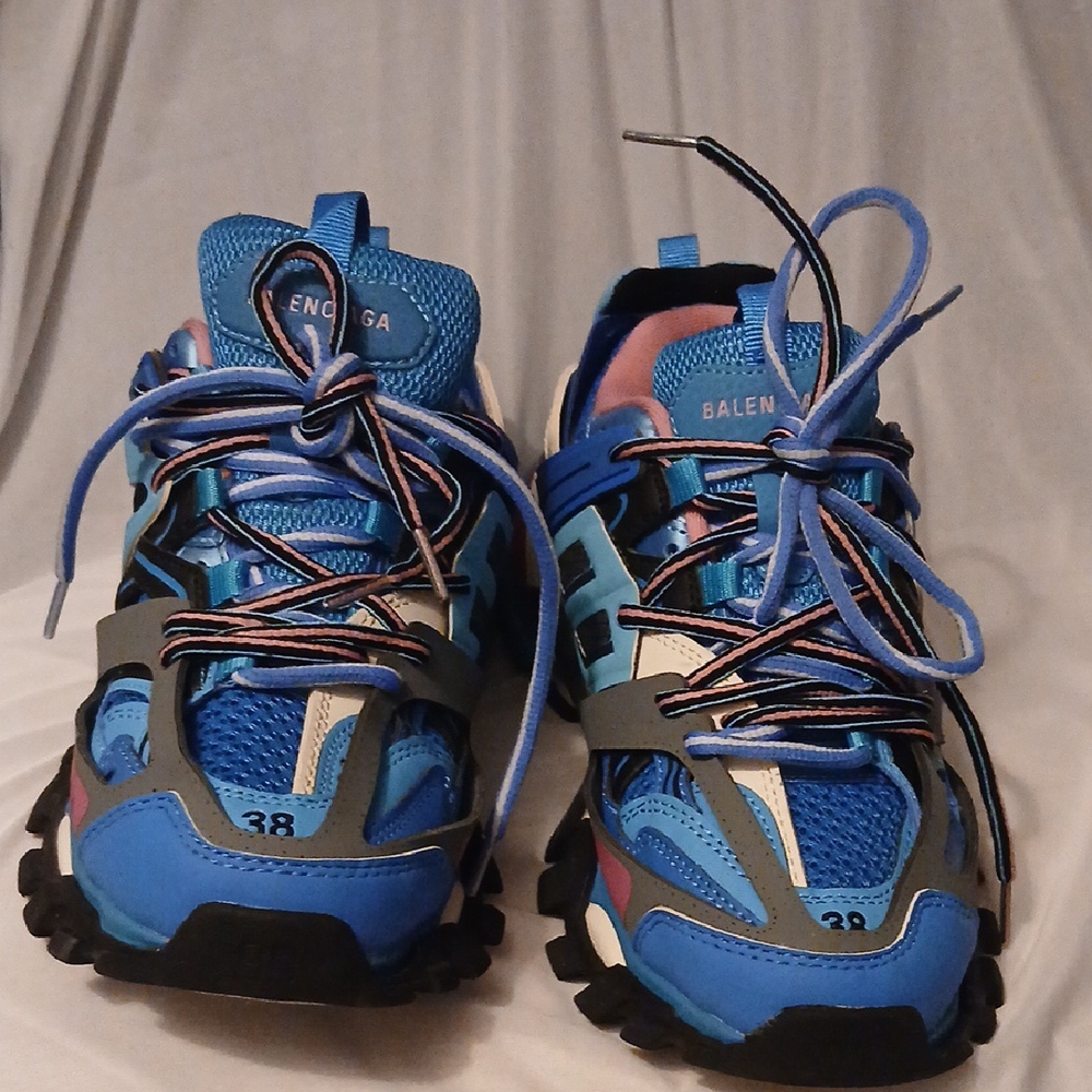 Balenciaga Blue and Pink Men's Shoes - Picture 4 of 10